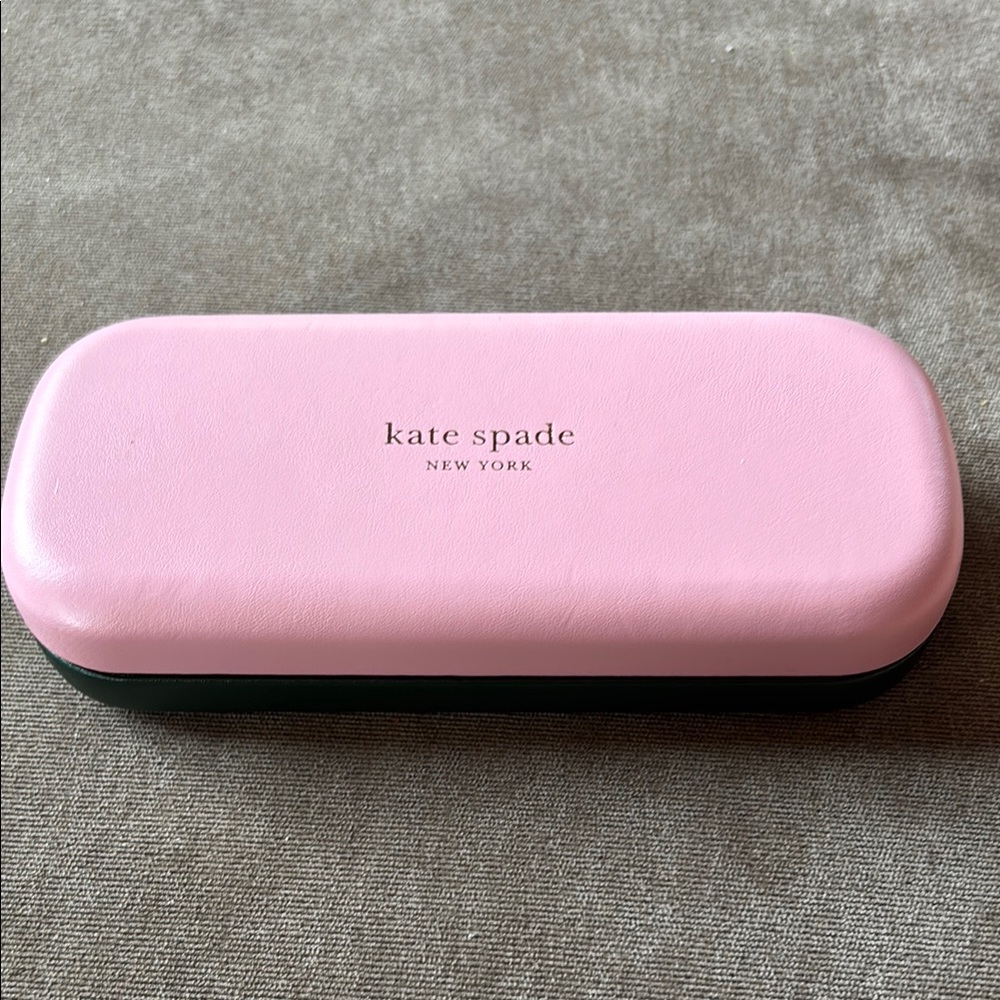 Kate Spade Pink and Green Eyewear Case Sleek Durable Design